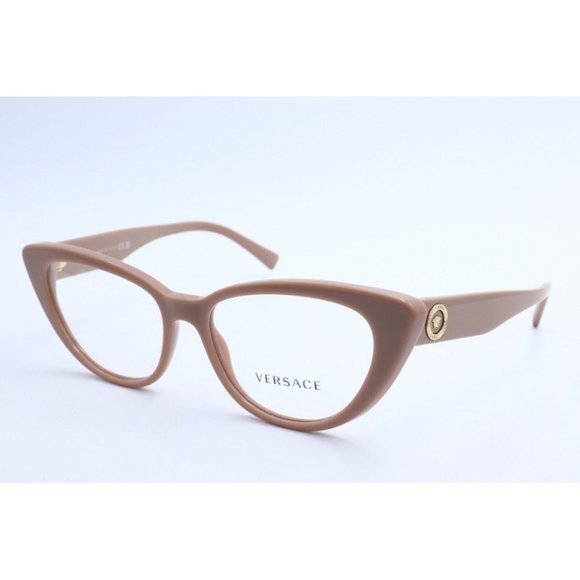 Versace Accessories - New Authentic Versace VE 3286 5331 Nude Cat Eye Eyeglasses Clear Lenses 54mm